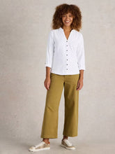 Afbeelding in Gallery-weergave laden, WHITE STUFF ANNIE BRODERIE JERSEY SHIRT