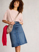 Afbeelding in Gallery-weergave laden, WHITE STUFF Tia Denim Rok