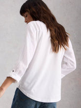 Afbeelding in Gallery-weergave laden, WHITE STUFF ANNIE MIX JERSEY COLLARED SHIRT