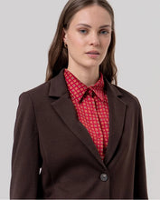 Afbeelding in Gallery-weergave laden, SURKANA Knit blazer with peak lapel Chocolate