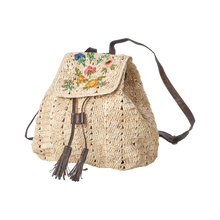 Afbeelding in Gallery-weergave laden, RICE Raffia Rugzak - Thee