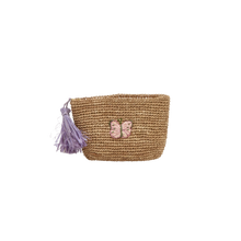 Afbeelding in Gallery-weergave laden, RICE Klein Raffia Tasje van gerecycled plastic - Thee