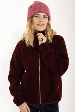 Afbeelding in Gallery-weergave laden, DANEFAE Danedada pluizige wollen fleece tas met ritssluiting en bessencompote