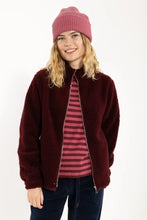 Afbeelding in Gallery-weergave laden, DANEFAE Danedada pluizige wollen fleece tas met ritssluiting en bessencompote