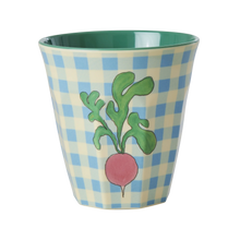 Afbeelding in Gallery-weergave laden, RICE Middelgroot Melamine Beker - Blauw - Ravishing Radish Print