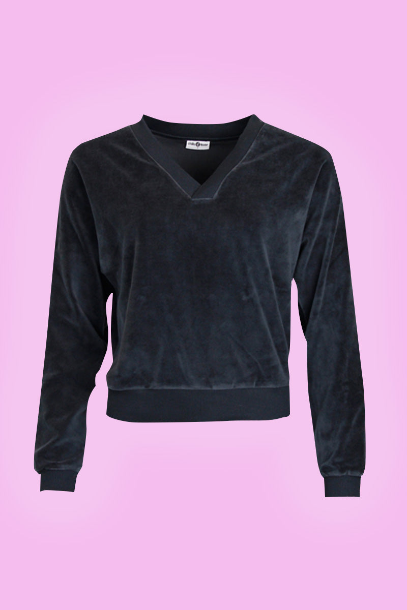 Chills & Fever Sweater Lois Velvet Black