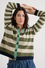 Afbeelding in Gallery-weergave laden, SEASALT Pinwell Striped Cardigan Made With Lambswool