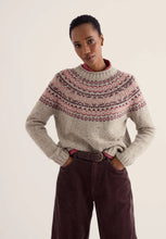 Afbeelding in Gallery-weergave laden, SEASALT CORNWALL PORT KINNIS JUMPER MERINO - Trui - pink - shingle bay dark rose mix