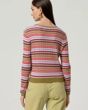 Afbeelding in Gallery-weergave laden, SURKANA Striped Round Neck Cardigan
