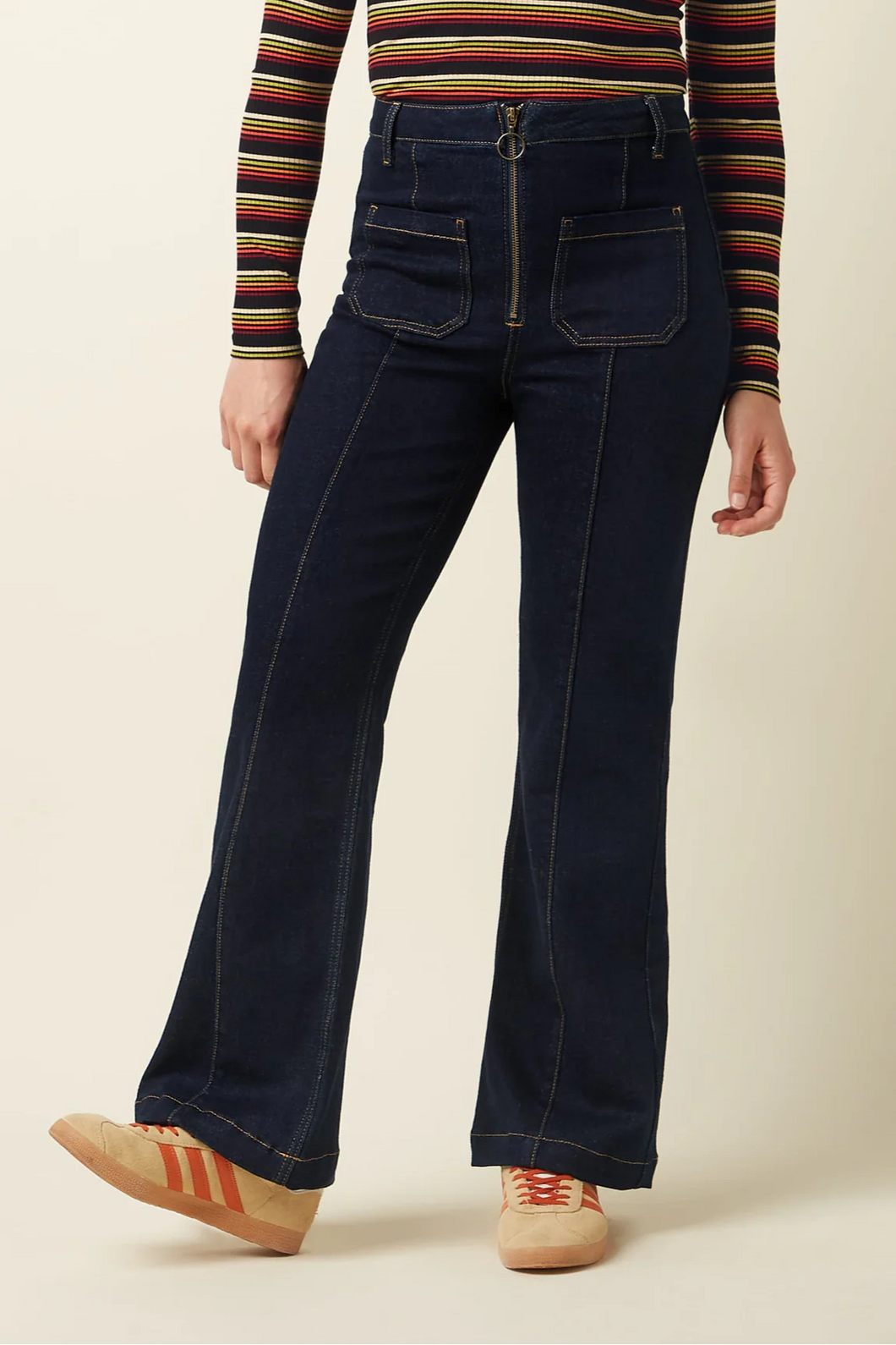 KING LOUIE Chris Zip Pants Walker Denim