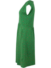 Afbeelding in Gallery-weergave laden, DANEFAE Danedomenica Slub Dress Grass Green SPRINKLE
