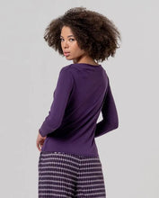 Afbeelding in Gallery-weergave laden, SURKANA Boat Neck T-shirt – Paars
