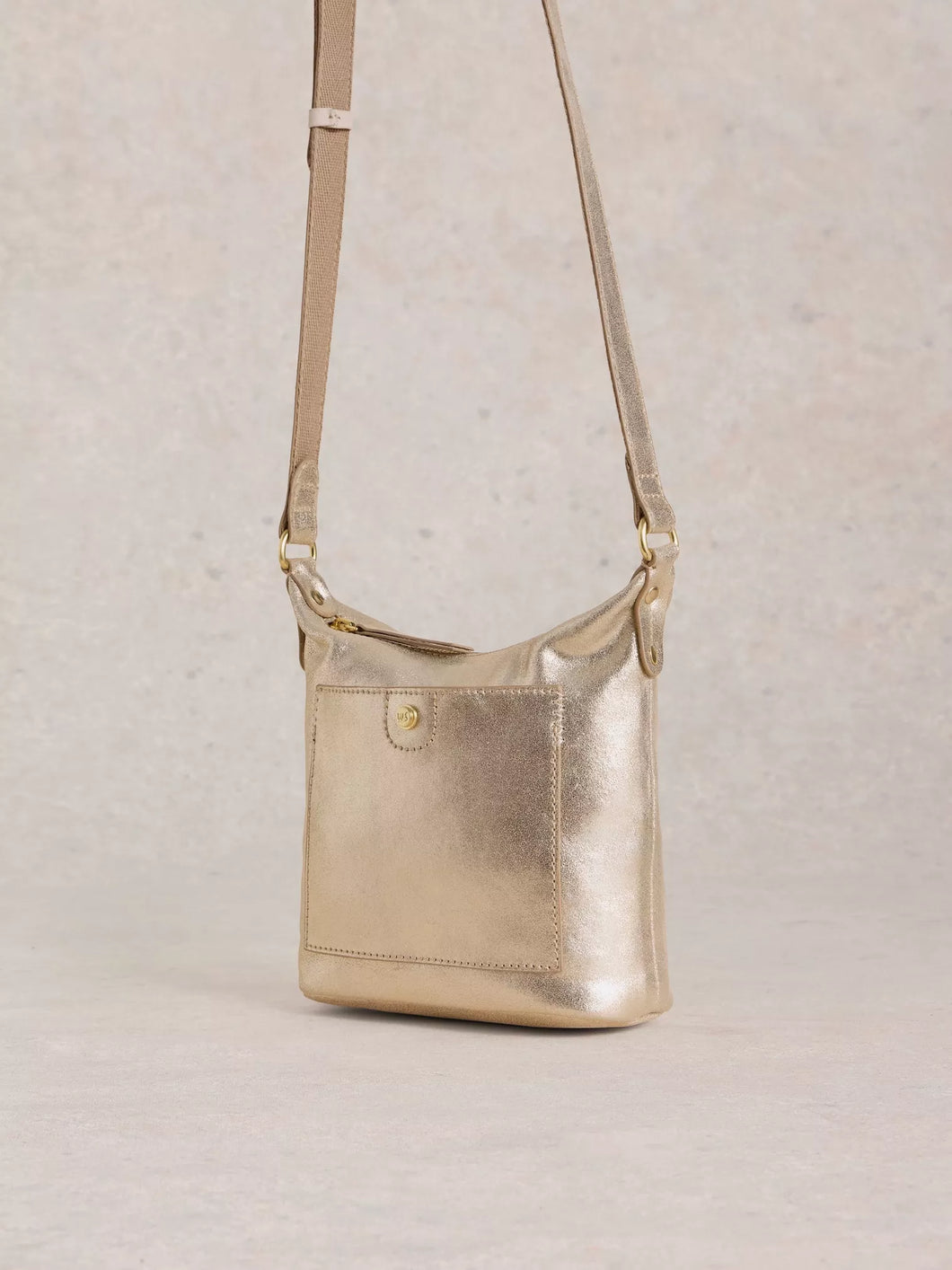 WHITE STUFF Mini Leather Fern Crossbody