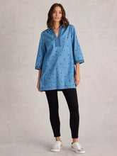 Afbeelding in Gallery-weergave laden, WHITE STUFF Blaire Denim Embroidered Tunic
