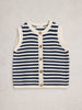 WHITE STUFF SIENNA STRIPE BUTTON TANK