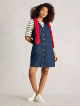 Afbeelding in Gallery-weergave laden, WHITE STUFF Rose Denim Pinafore
