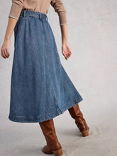 Afbeelding in Gallery-weergave laden, WHITE STUFF Lexi Denim Midi Skirt
