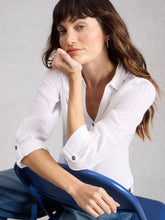 Afbeelding in Gallery-weergave laden, WHITE STUFF ANNIE MIX JERSEY COLLARED SHIRT
