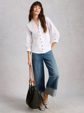 Afbeelding in Gallery-weergave laden, WHITE STUFF ANNIE MIX JERSEY COLLARED SHIRT
