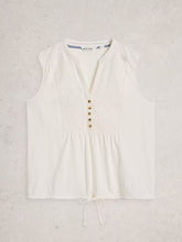 Afbeelding in Gallery-weergave laden, WHITE STUFF PEONY SLEEVELESS SHIRT
