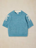 WHITE STUFF KNITTED EMBROIDERED TEE
