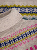 WHITE SUFF FELICITY FAIRISLE JUMPER