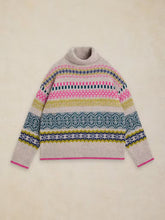 Afbeelding in Gallery-weergave laden, WHITE SUFF FELICITY FAIRISLE JUMPER
