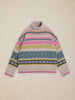 WHITE SUFF FELICITY FAIRISLE JUMPER