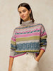 WHITE SUFF FELICITY FAIRISLE JUMPER