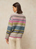 WHITE SUFF FELICITY FAIRISLE JUMPER