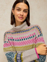 Afbeelding in Gallery-weergave laden, WHITE SUFF FELICITY FAIRISLE JUMPER
