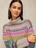 WHITE SUFF FELICITY FAIRISLE JUMPER