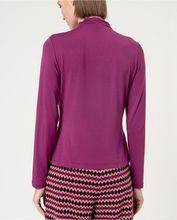 Afbeelding in Gallery-weergave laden, SURKANA Plain long sleeve t-shirt with perkins collar Purple
