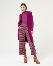 Afbeelding in Gallery-weergave laden, SURKANA Plain long sleeve t-shirt with perkins collar Purple

