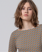 Afbeelding in Gallery-weergave laden, SURKANA Stretch T-shirt met microprint Blauw
