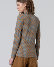 Afbeelding in Gallery-weergave laden, SURKANA Stretch shirt met vintage microprint Blauw
