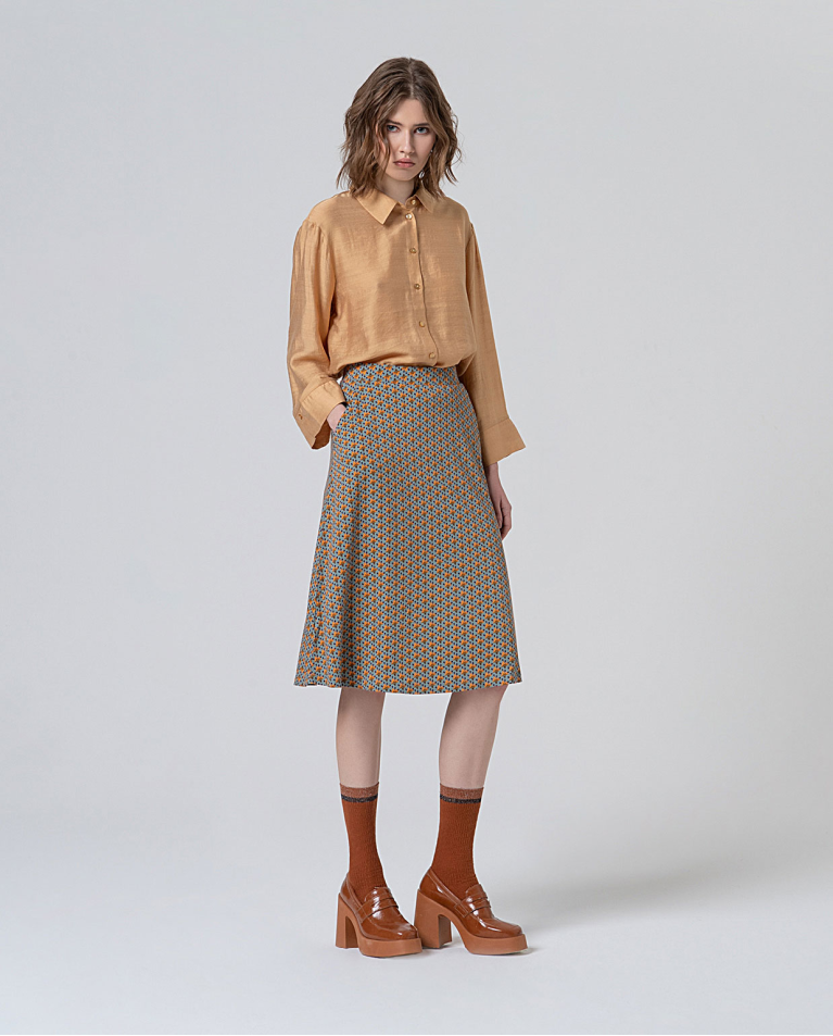 SURKANA SHORT SKIRT WITH FLARE