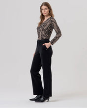 Afbeelding in Gallery-weergave laden, SURKANA Straight knit trousers in modal Black

