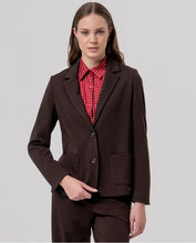 Afbeelding in Gallery-weergave laden, SURKANA Knit blazer with peak lapel Chocolate
