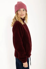 Afbeelding in Gallery-weergave laden, DANEFAE Danedada pluizige wollen fleece tas met ritssluiting en bessencompote
