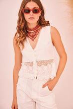 Afbeelding in Gallery-weergave laden, NUD TOP WITH LACE
