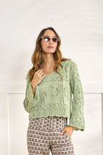 Afbeelding in Gallery-weergave laden, NUD RELIEF KNIT JERSEY - GREEN
