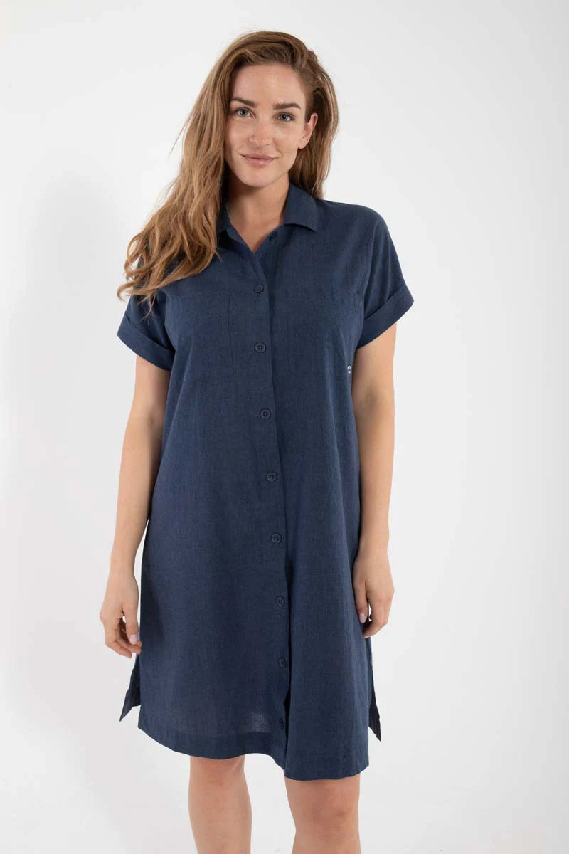 DANEFAE Danerrand Chambrey Dress Dark Chambrey