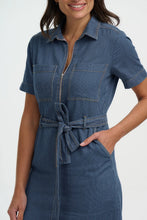 Afbeelding in Gallery-weergave laden, SUGARHILL Tasha Mini Dress - Blue Stripe Denim
