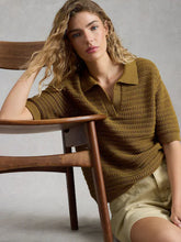Afbeelding in Gallery-weergave laden, White Stuff Green Cooper Knitted Polo
