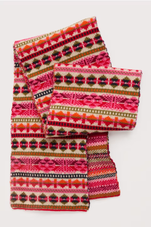SEASALT Bright Line Fair Isle Scarf