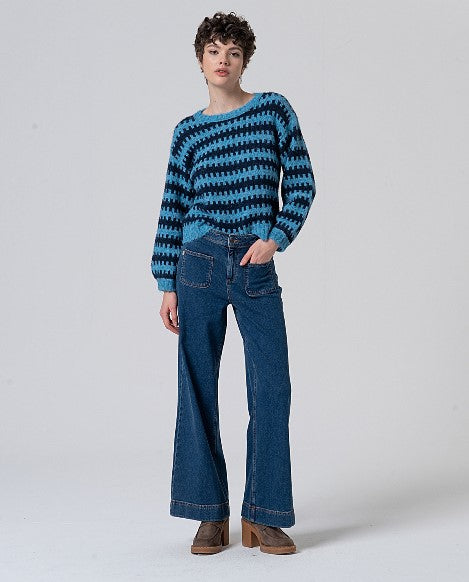 Surkana Wide Pants -Indigo 555LIJE524
