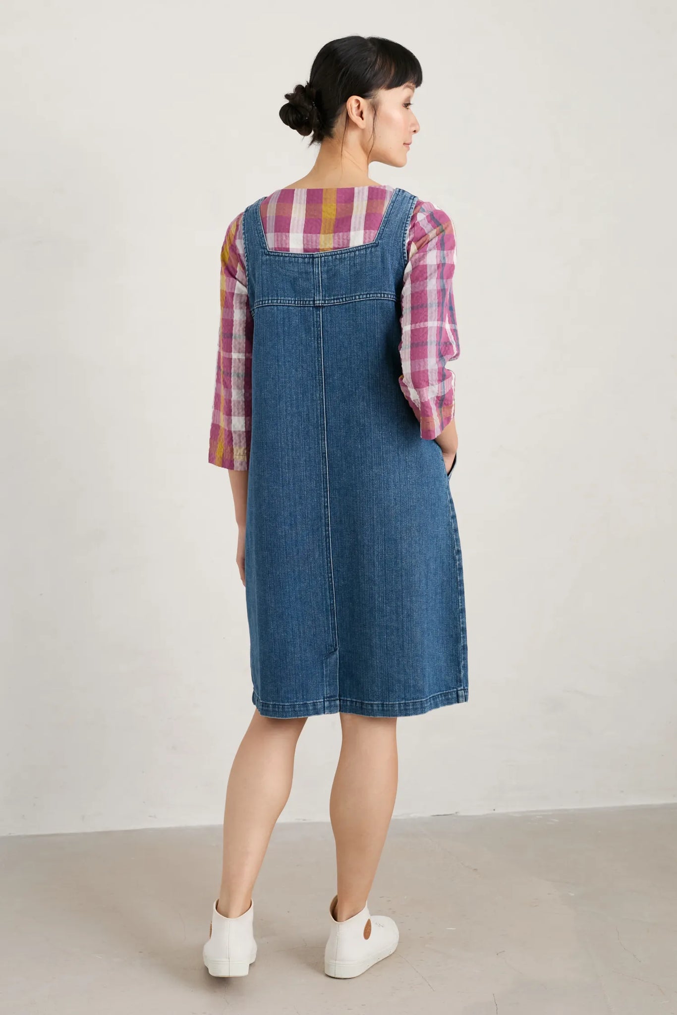 SEASALT Calican Denim Pinafore Dress Ter Laak Wageningen