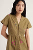 SEASALT  Fowen Embroidered Poplin Shirt-Style Dress