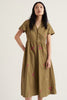SEASALT  Fowen Embroidered Poplin Shirt-Style Dress